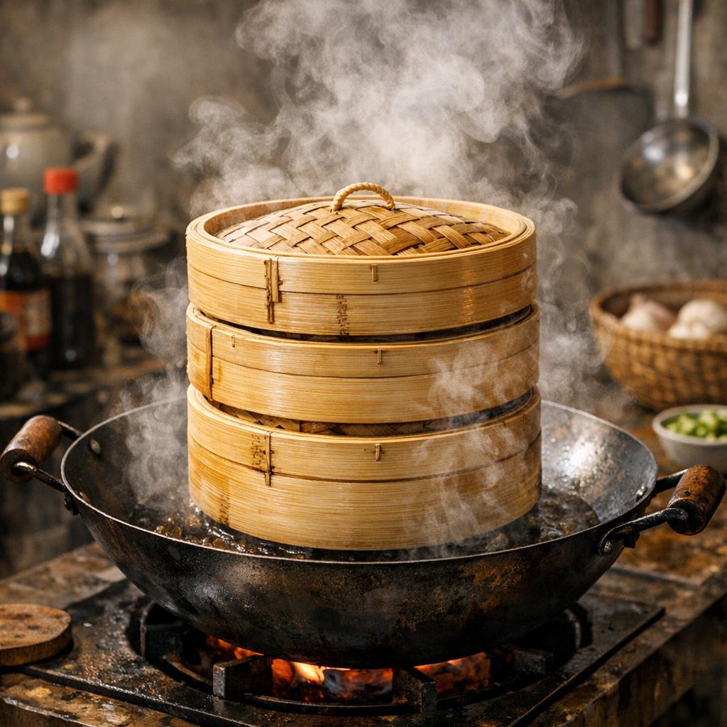 Cuisson vapeur au panier bambou : mode d'emploi